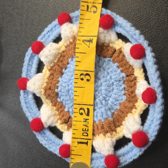 Handmade Crochet Coasters Set - Picture 4 of 4